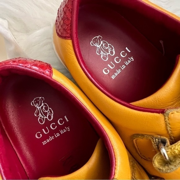 GUCCI YELLOW TAPE KIDS Sneakers (sz stamp 30) - Picture 14 of 16